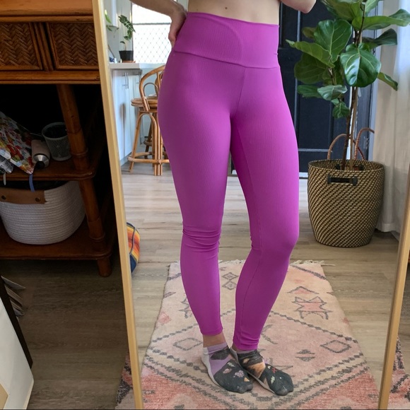 SKATIE | Fuschia Ribbed Legging, Size XS - Picture 6 of 6